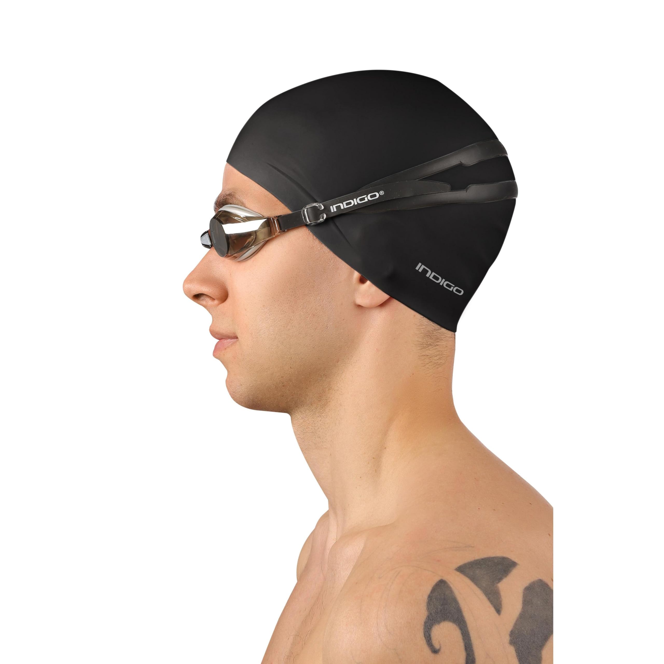 DRUNA Gorro de Natación de Silicona Indigo