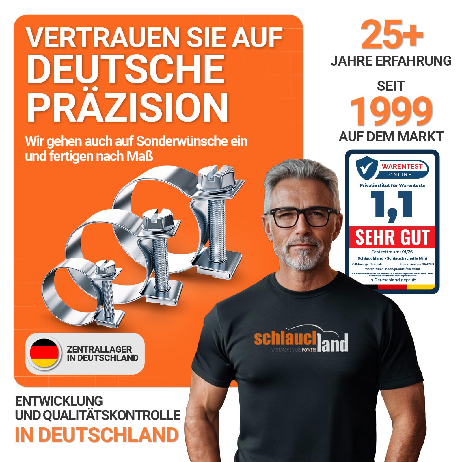 50 Stück SCHLAUCHSCHELLE MINI Ø 7-9mm W1-QUALITÄT Stahl verzinkt | GRÖSSE 7-24mm & 1/10/20/50/100er Pack | 9mm schmal DIN 3017 EN 62275 Schlauch-Klemme klein Benzin Diesel-Schlauch Rohr-Schelle