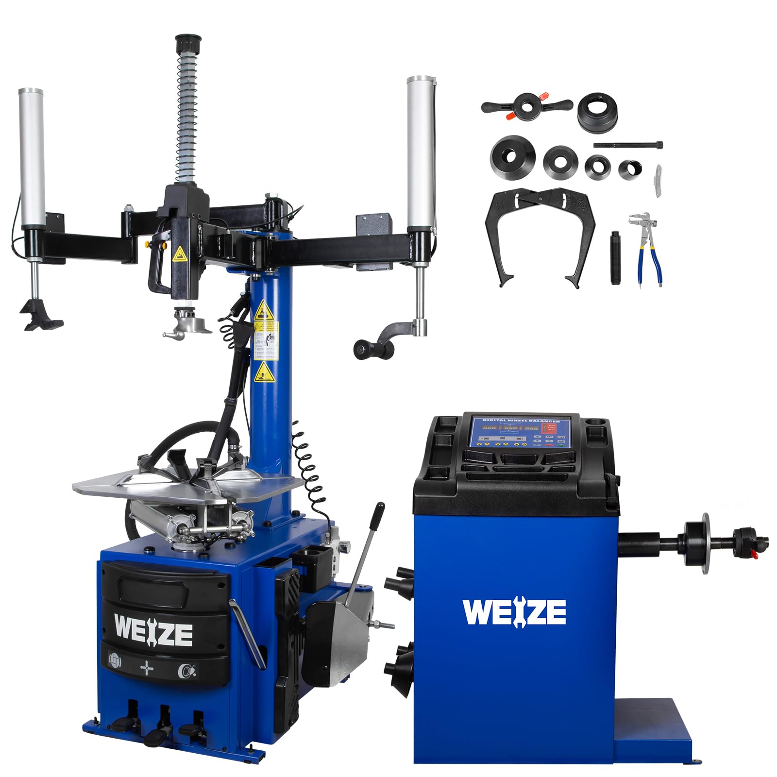 WEIZE 2.0HP Tire Changer and Wheel Balancer Combo