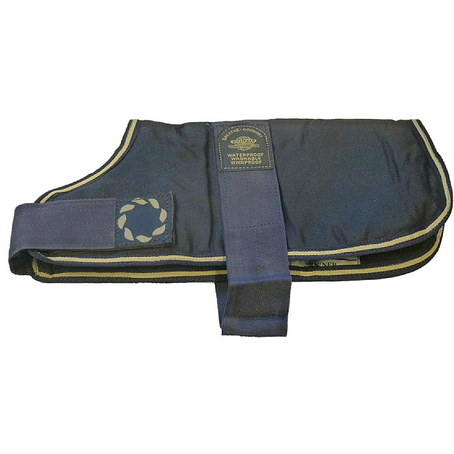 The Animate Company Outhwaites Waterproof Padded Dog Coat (40cm) (Navy Blue)