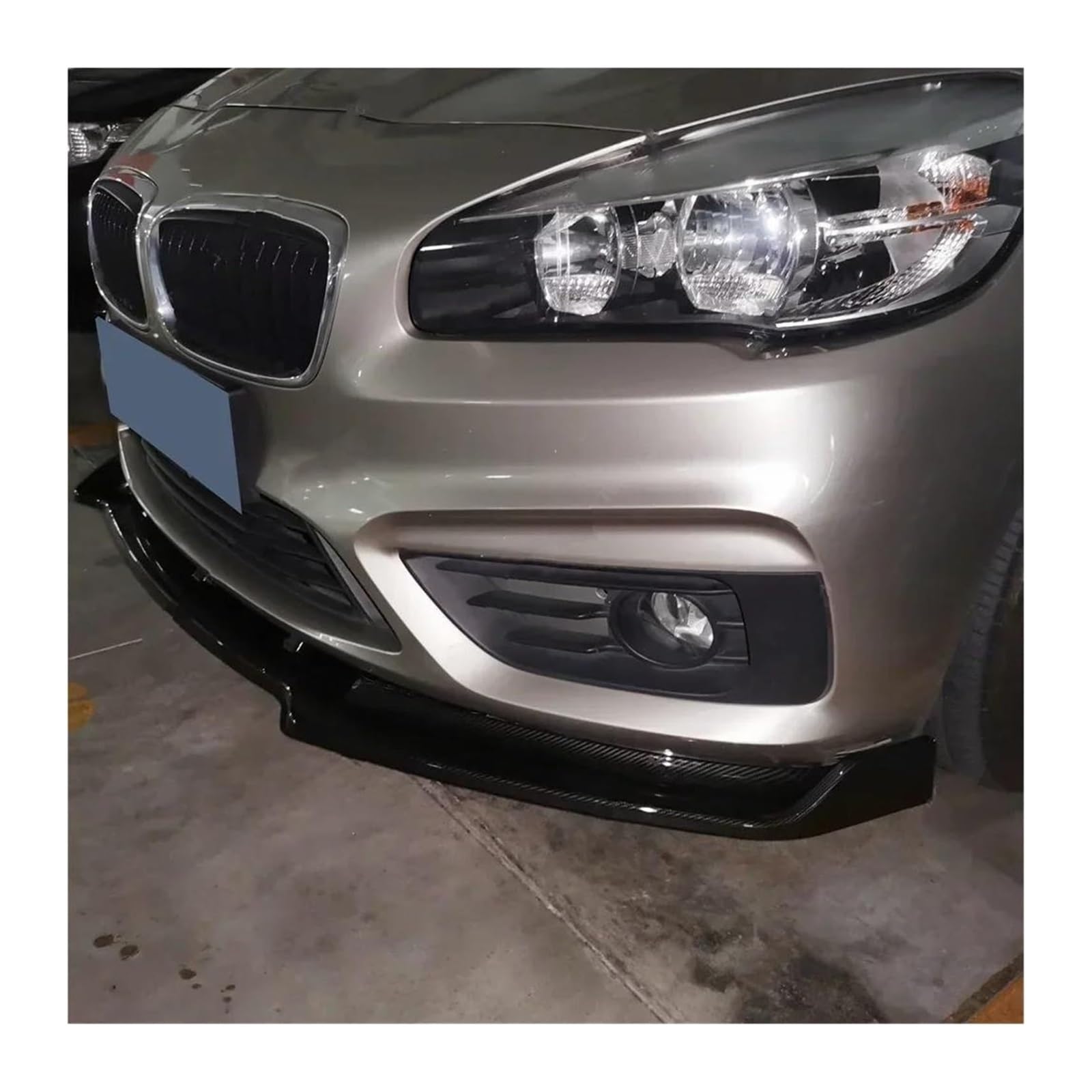 Paraurti Anteriore Auto Labbro Per BMW F45 F46 Serie 2 225i 220i 220d 218i 2014-2018 Spoiler Auto Paraurti Anteriore Lip Splitter Diffusore Retrofit Bodykit Tuning(Gloss Black)
