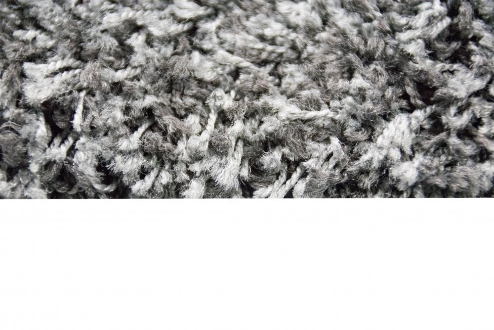 Shaggy Tappeto a Pelo Lungo Motivo a rombidi Colore Crema Grigio Größe 200 x 290 cm