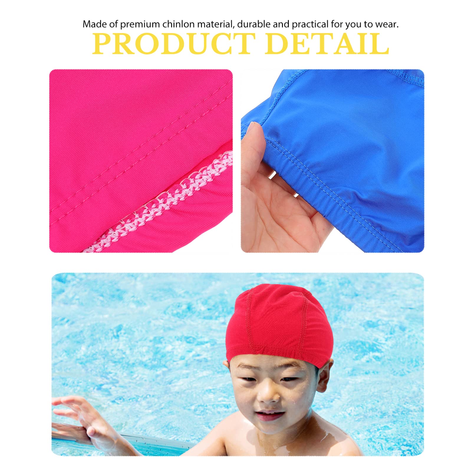 POPETPOP Gorra De Natación De Color Sólido para Los De Natación Gorras De Natación para Adultos Sombrero De Visera para Sombrero De Bebé Nadar Nylon