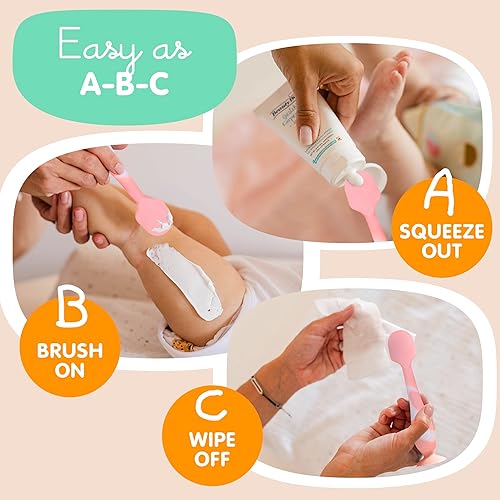 Miniatura 4 de Bumco - Espátula de crema para pañales, aplicador de crema para pañales, pasta de glúteos sin BPA, aplicador de crema suave y flexible, espátula de