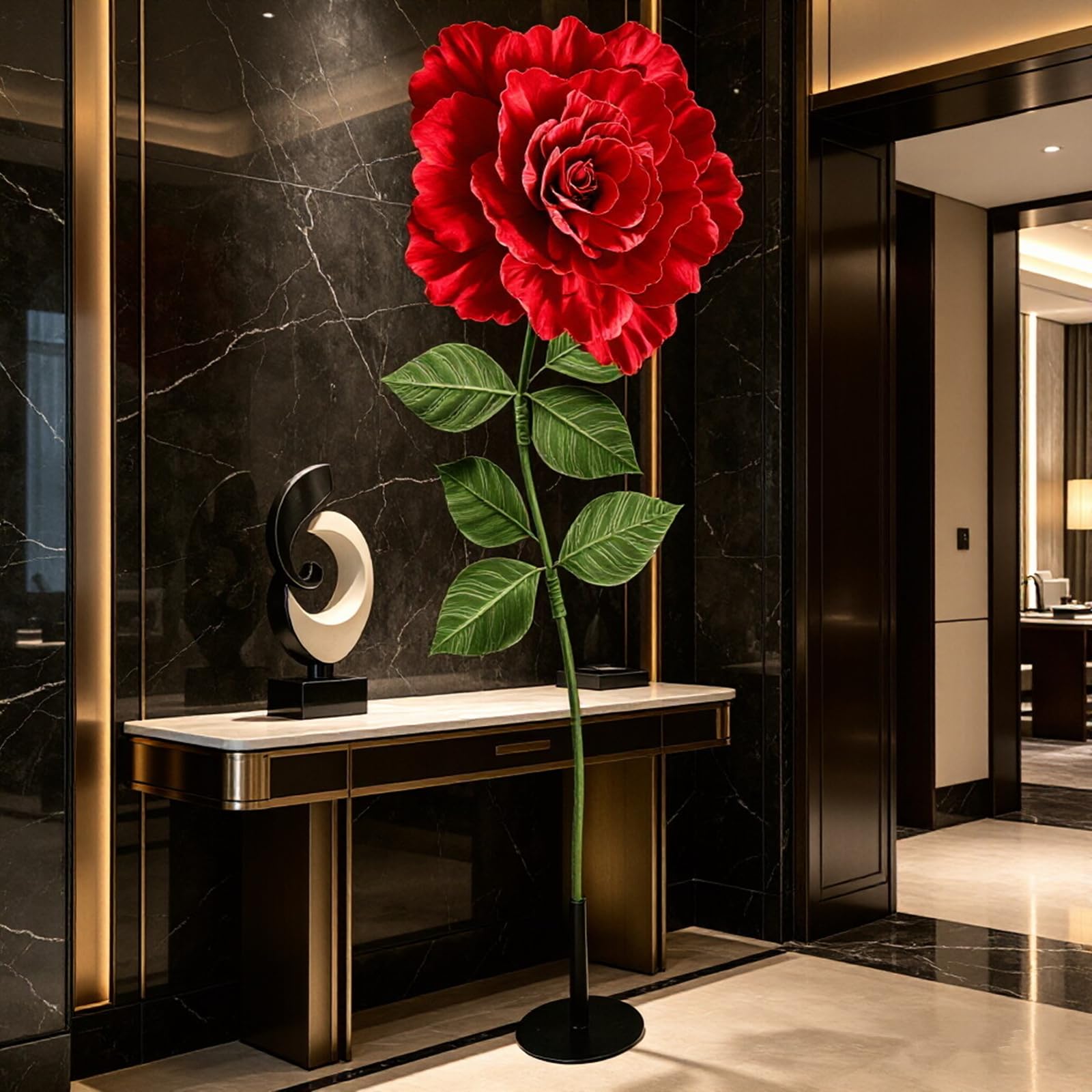 YUANXIN Rosa Artificiale Gigante da 165 cm, Rose Finte Lavorate a Mano, Regalo Creativo per San Valentino, Festa della Mamma e Matrimoni, Ideale per Decorazioni di Nozze