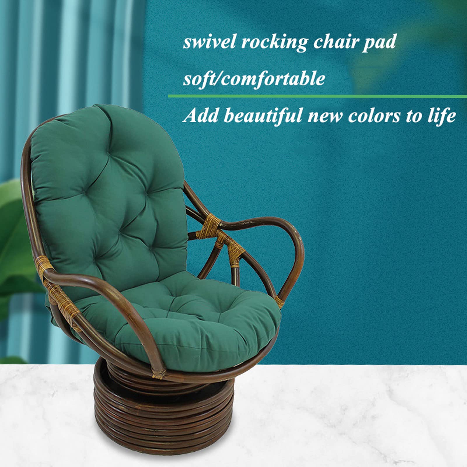Schommelstoel Pluche Kussen, Nest Zitkussen voor Binnen Fauteuil Pad Bank Auto Rolstoel Kantoor Zitkussen, Afneembare en Wasbare Hangmat Stoel Zitkussens, 70x75x40cm(Color:#4