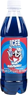 ICEE Blue Raspberry Slushy Syrup 16.9 fl oz – Officially Licensed Blue Raspberry Flavor for Slushie Machines, Freeze Pop Makers & Making Cups – Vegan Friendl Snow Cone Syrup
