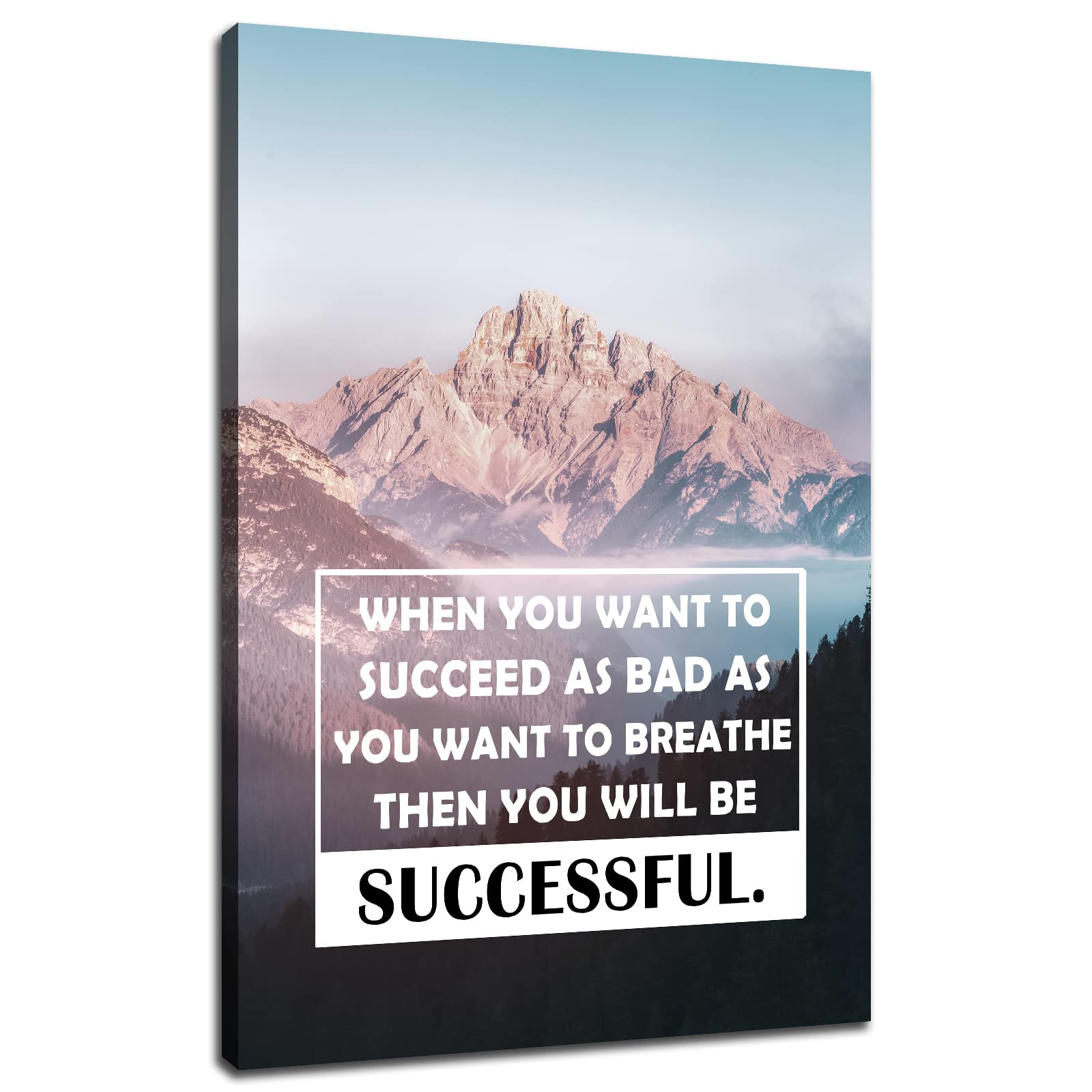 Motivational Canvas Wall Art Natural Landscape Pictures Painting ...