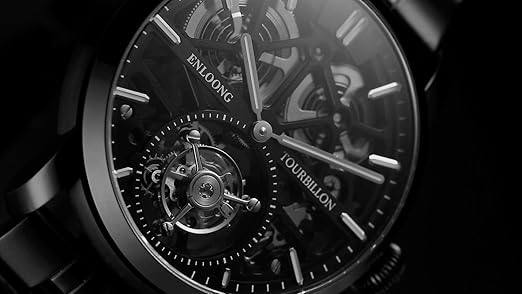Amazon | 【エンロング】ENLOONG メンズ腕時計 トゥールビヨン手動巻き