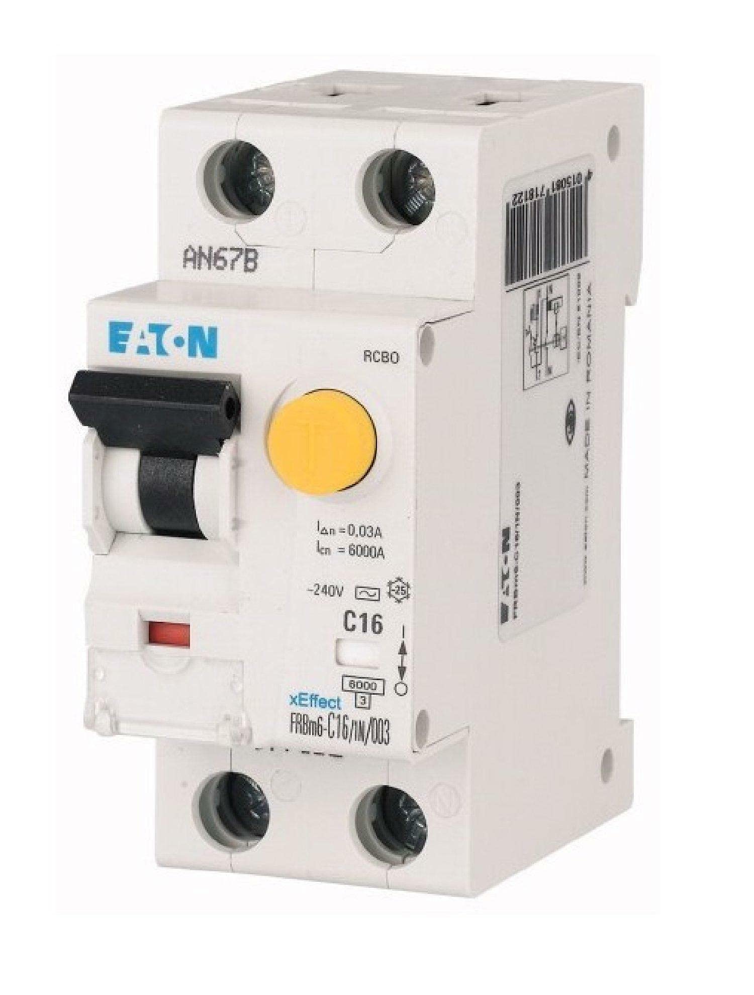 Eaton 177352 - Interruttore combinato classe ac FRBM6-C16/1N/003