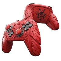 Vista 10 de PlayVital Funda de silicona para Nintendo Switch 2 Pro Controller - Samurai Armor Edition Funda de silicona para controlador Switch 2 Pro con tapas