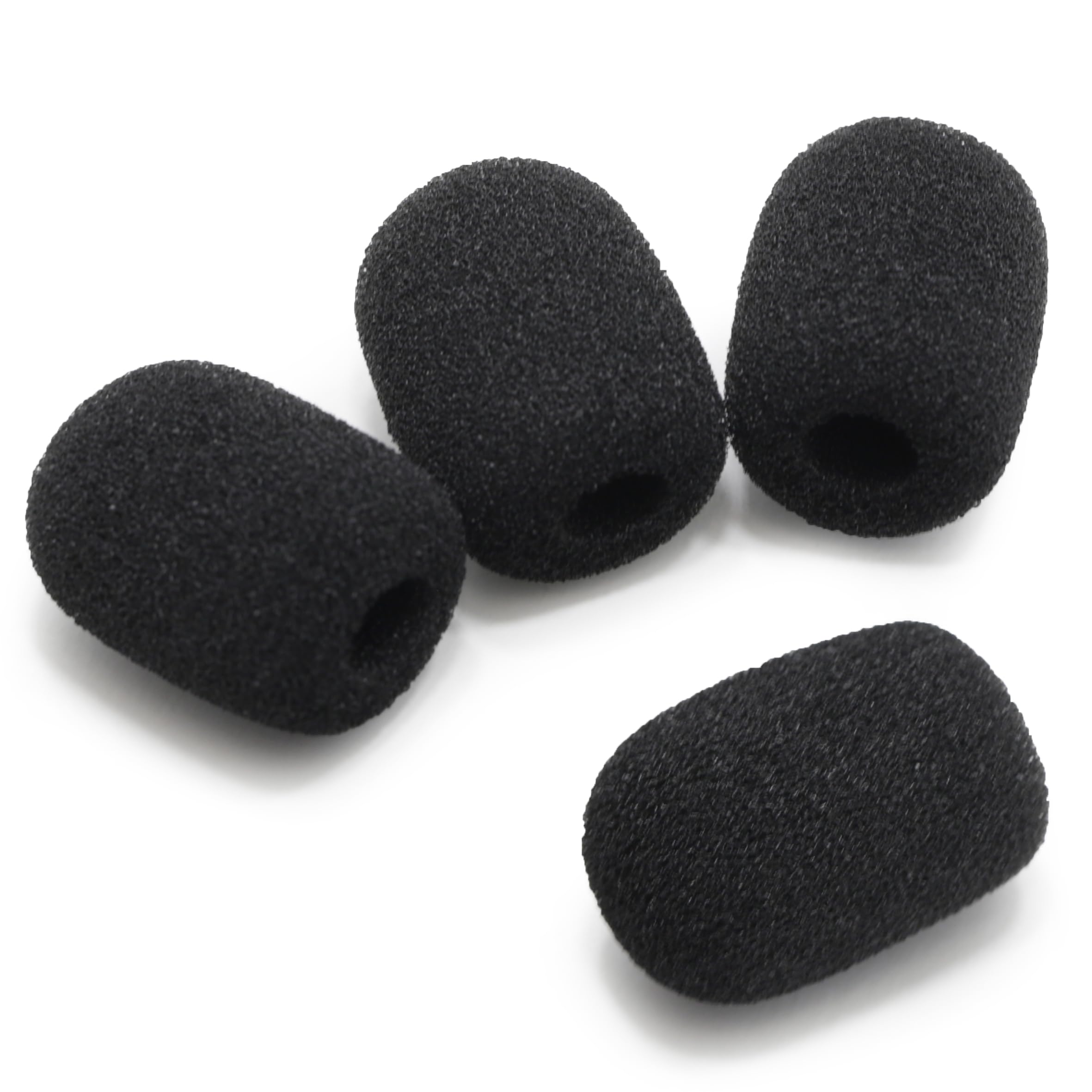 Okuli Pack of 4 x Replacement Foam Sponge Microphone Tips Pads For Headphones - 20mm