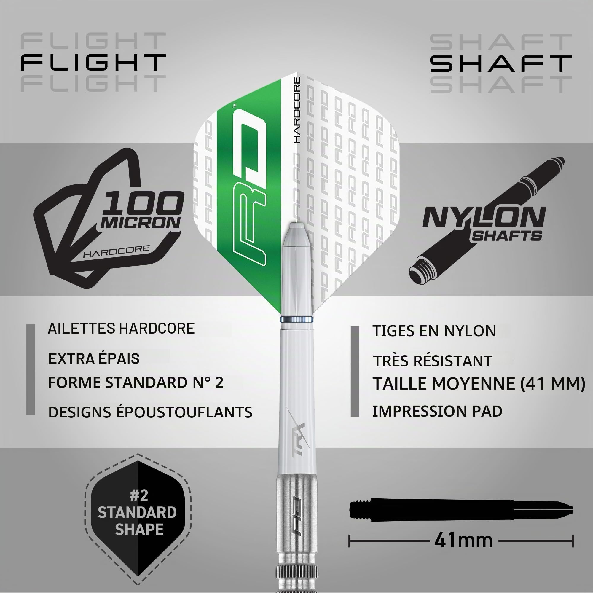 RED DRAGON Javelin Speedline Premium Tungstène Jeu de fléchettes Steeltip avec ailettes et tiges