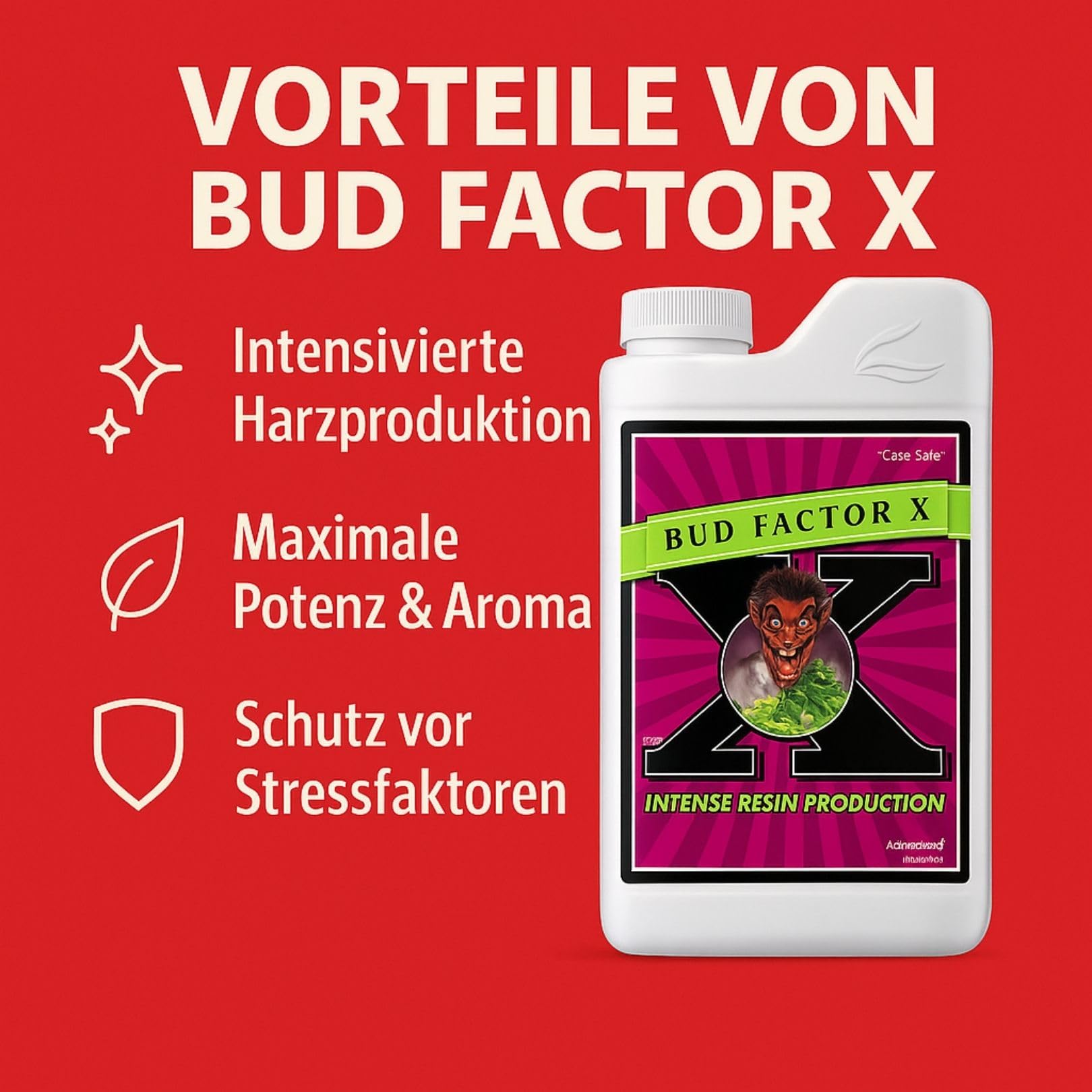 Weedness Advanced Nutrients Bud Factor X 500 ml - NPK Dünger Grow Anbau Indoor Erde Flüssigdünger Organischer Bio