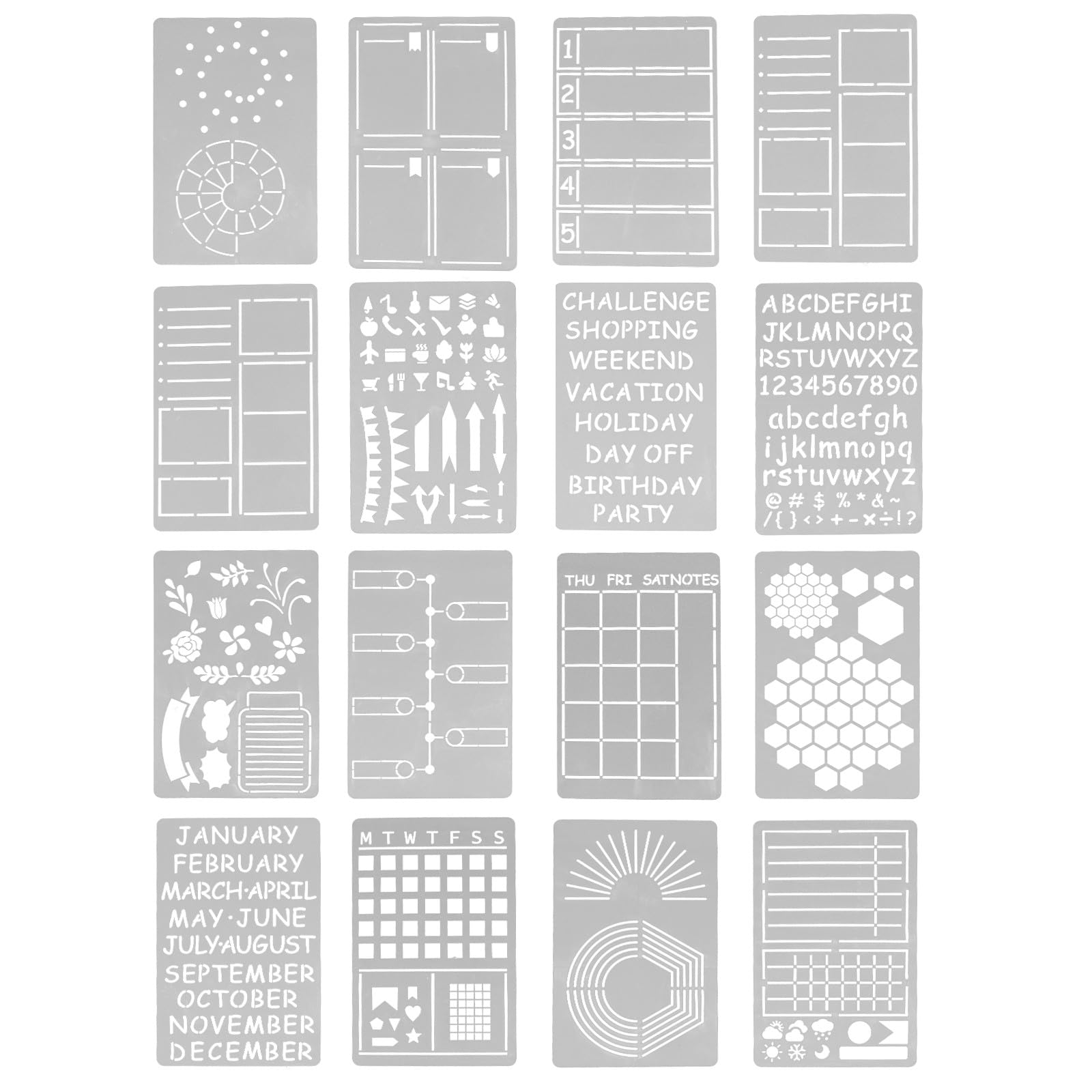 Plantillas para pintar diarios sin saber dibujar, stencils de mascotas reutilizables