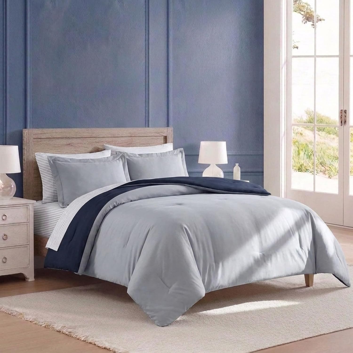 Nautica - Full Size Comforter Set with Shams & Sheet Set