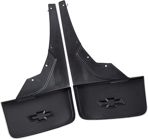 Miniatura 2 de GM Accessories 23387357 - Protectores de salpicaduras moldeados en la parte trasera en plateado hielo metálico