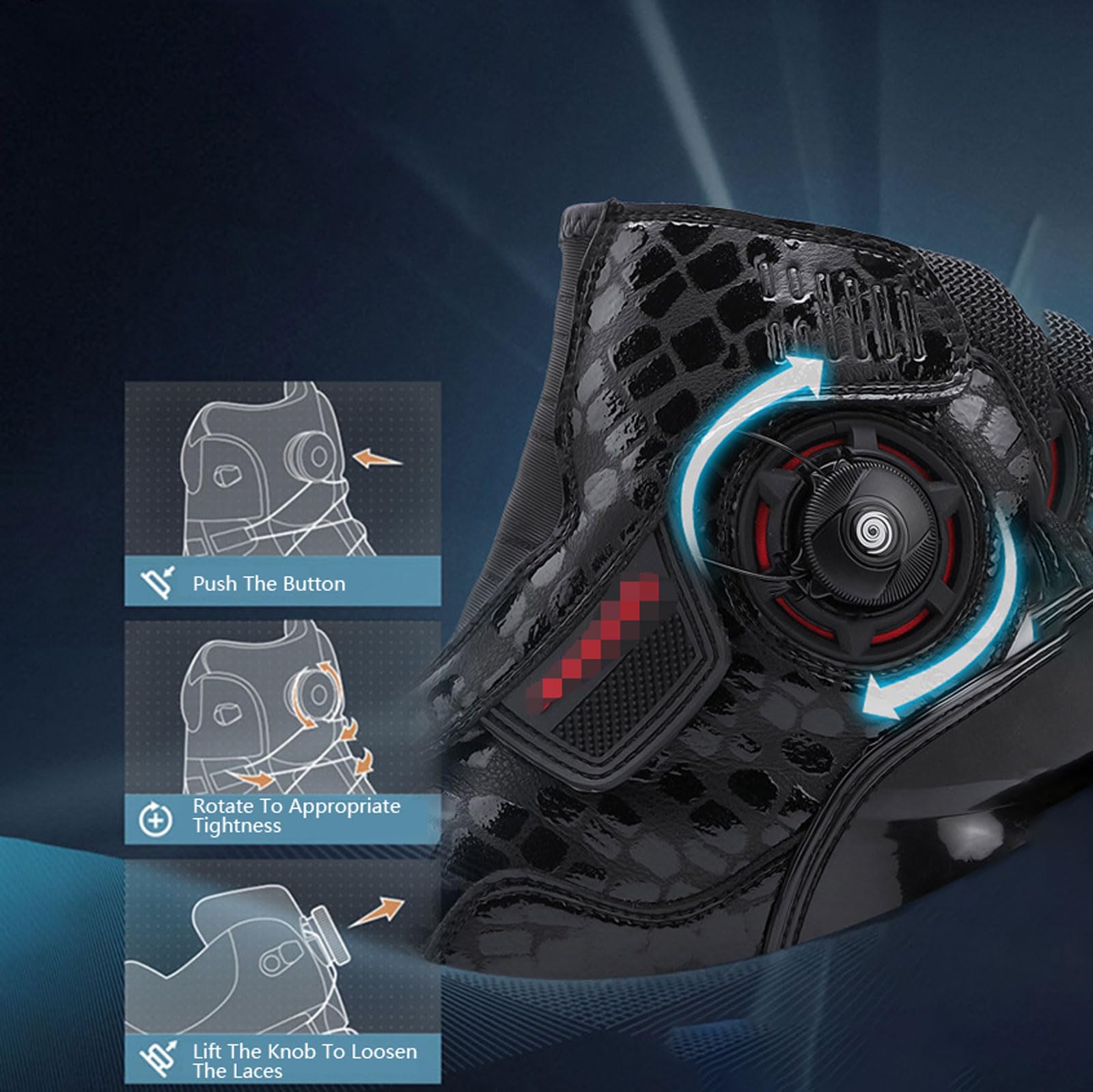 Stivali da Moto Corazzati Stivali Sportivi da Corsa Touring Stivali Moto Turismo Protezione Comfort Traspirante Adulto
