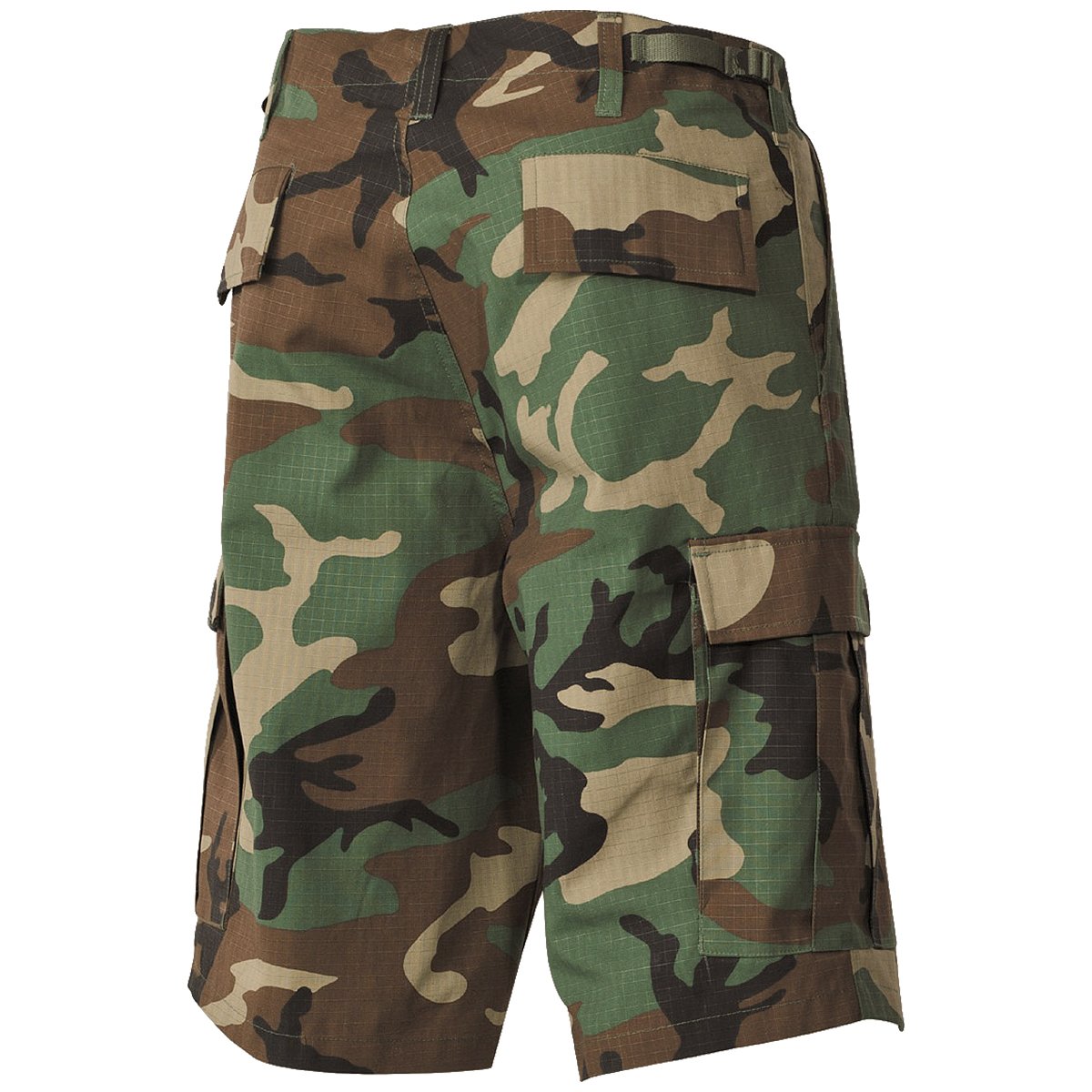 MFH Hombres Pantalón Cortos Bermudas US BDU Ripstop Negro