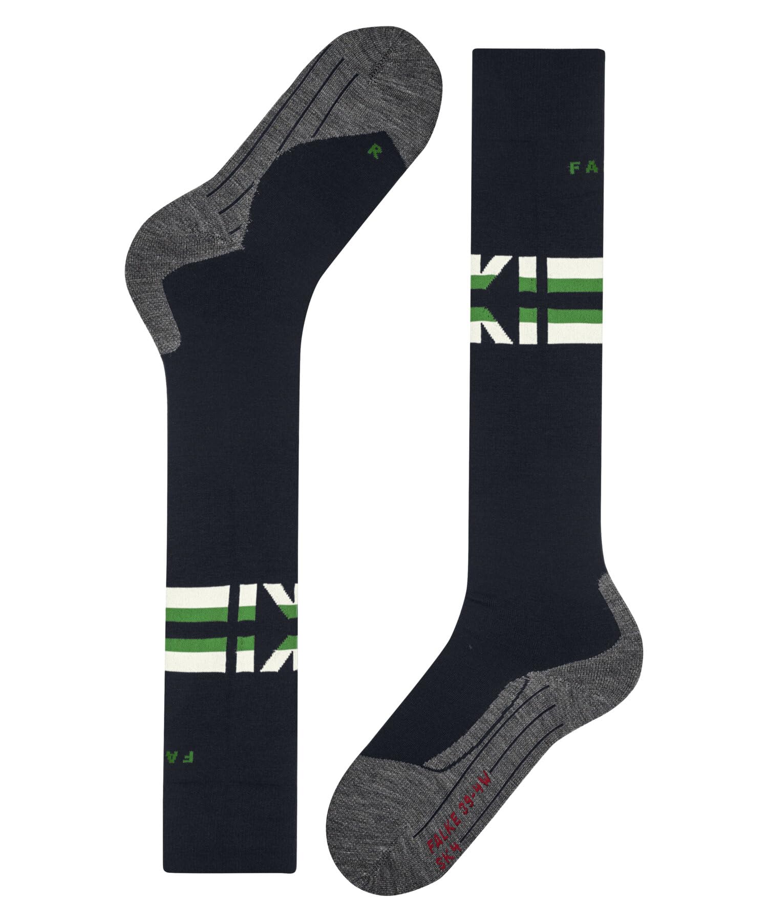 FALKE uomo Uptown Tie calzini lunghi traspiranti cotone sottili rinforzati morbidi cuciture piatte alla punta motivo fantasia brillantezza dei colori per look eleganti casual lavoro 1 paio