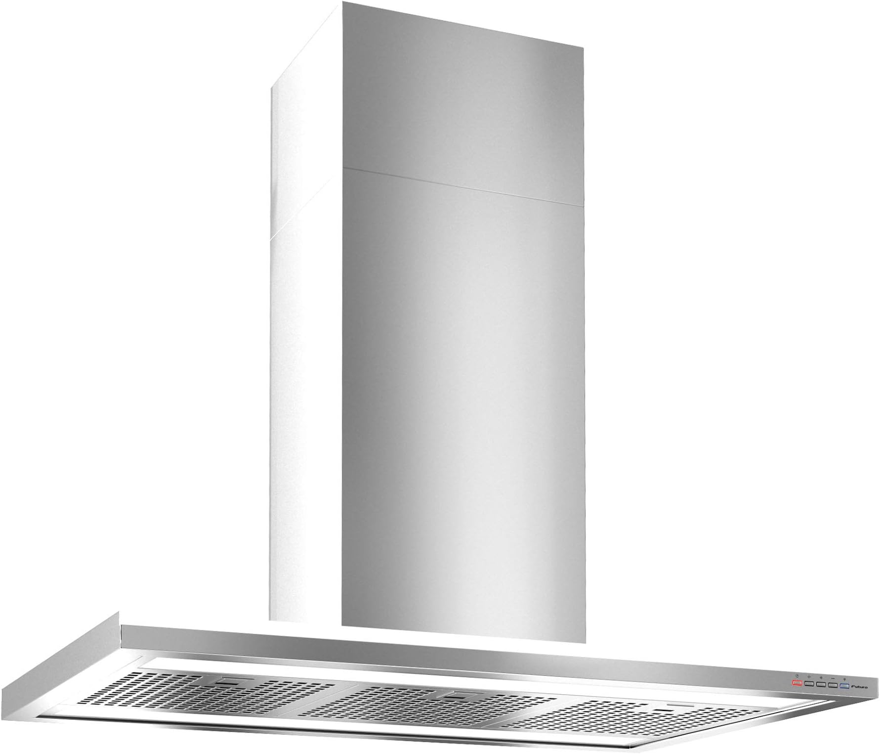 Futuro Futuro Island-Mount Range Hood 36" 940-CFM | Streamline | Stainless Steel Vent Hood | Modern Italian Exhaust Hood | Energy-Efficient LED, Ultra-Quiet w/Blower