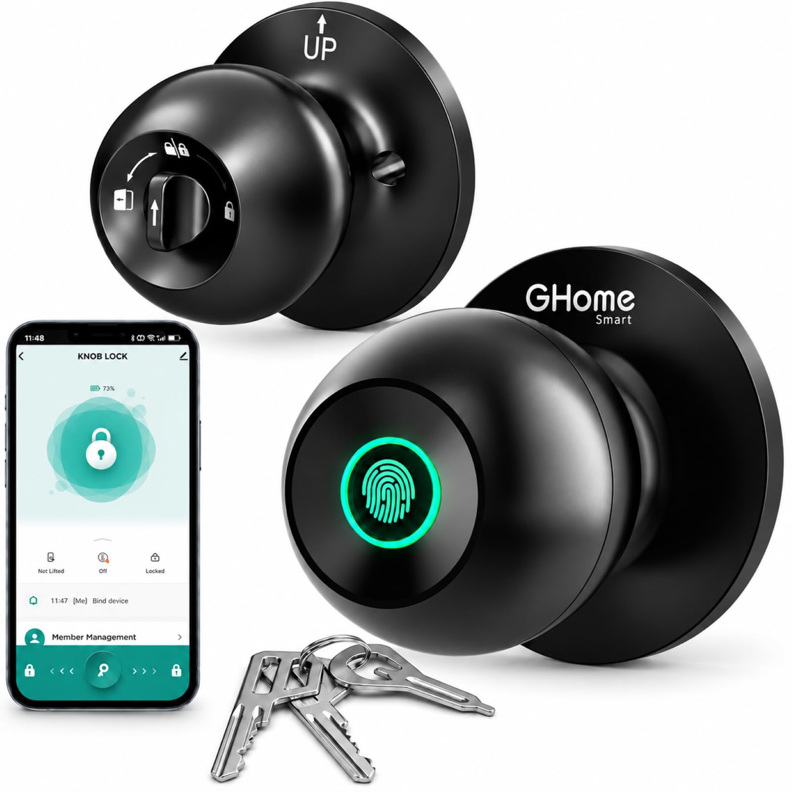 GHome Smart Door Lock - Fingerprint & App Control -9 GHome Smart Door Lock - Fingerprint & App Control -9