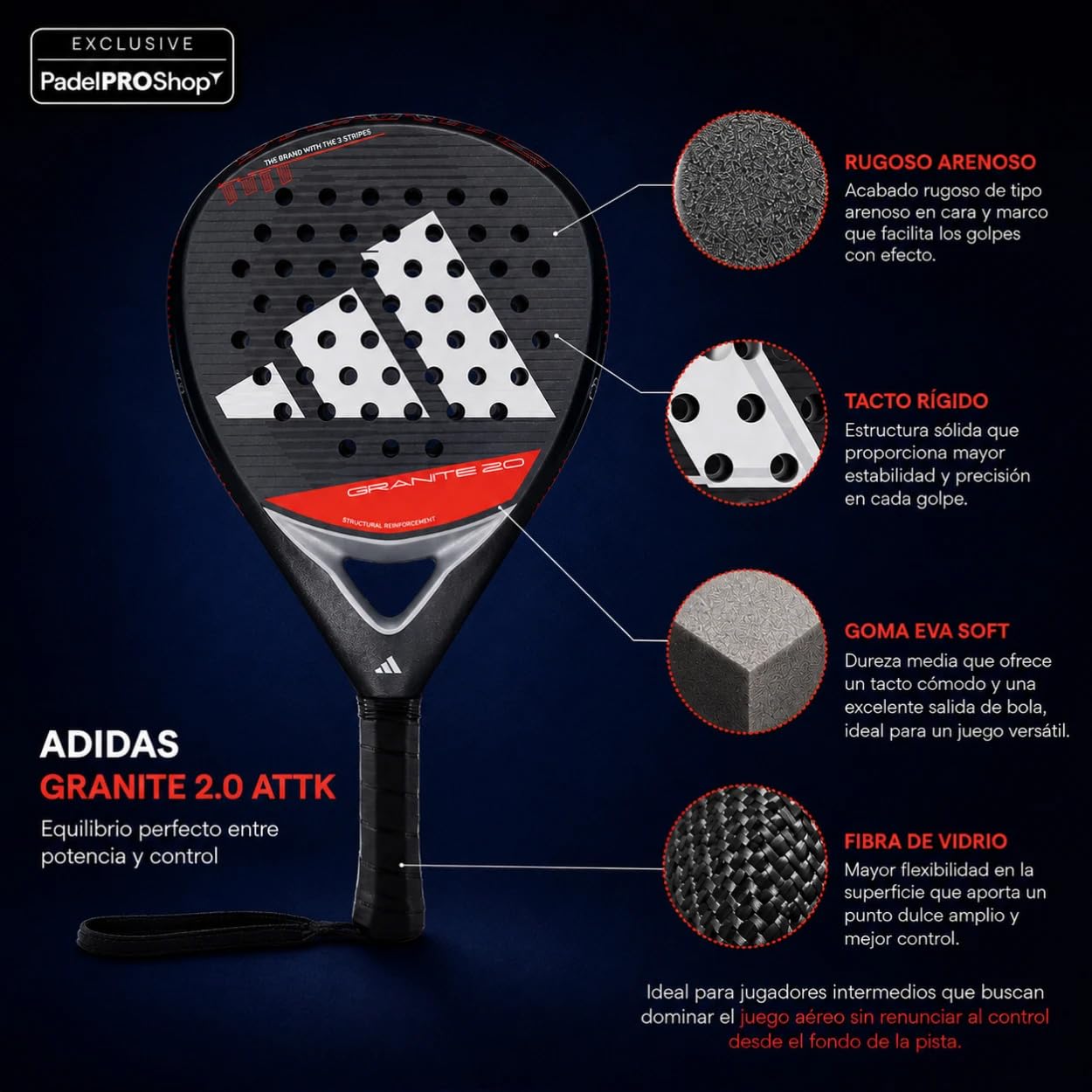 Pala Adidas Granite 2.0