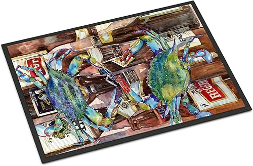 Caroline's Treasures 8918JMAT - Tapete para puerta delantera, 24 x 36 pulgadas, para interiores y exteriores, para entrada, antideslizante, lavable,