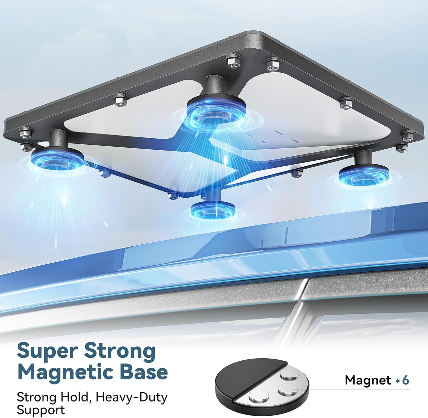 Supporto antenna magnetico tetto per Starlink Mini tettuccio auto e camper, router roof mount kit di montaggio magnetico per auto, camion, veicoli ricreativi, camper, barca, viaggi all'aperto