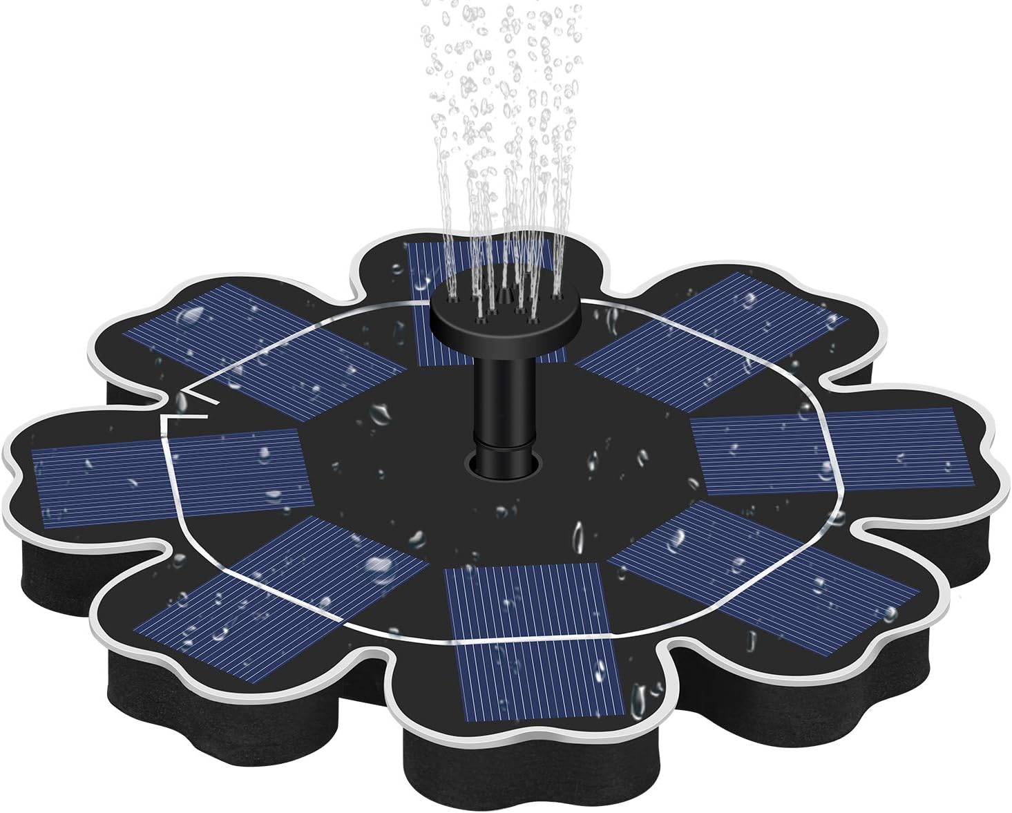 Solar Powered Fountain Pump, 2.5W Solar Bird Bath Fountain Pump Kit for Small Pond,Fish Tank,Garden Fountain,Birdbath and Water Circulation
