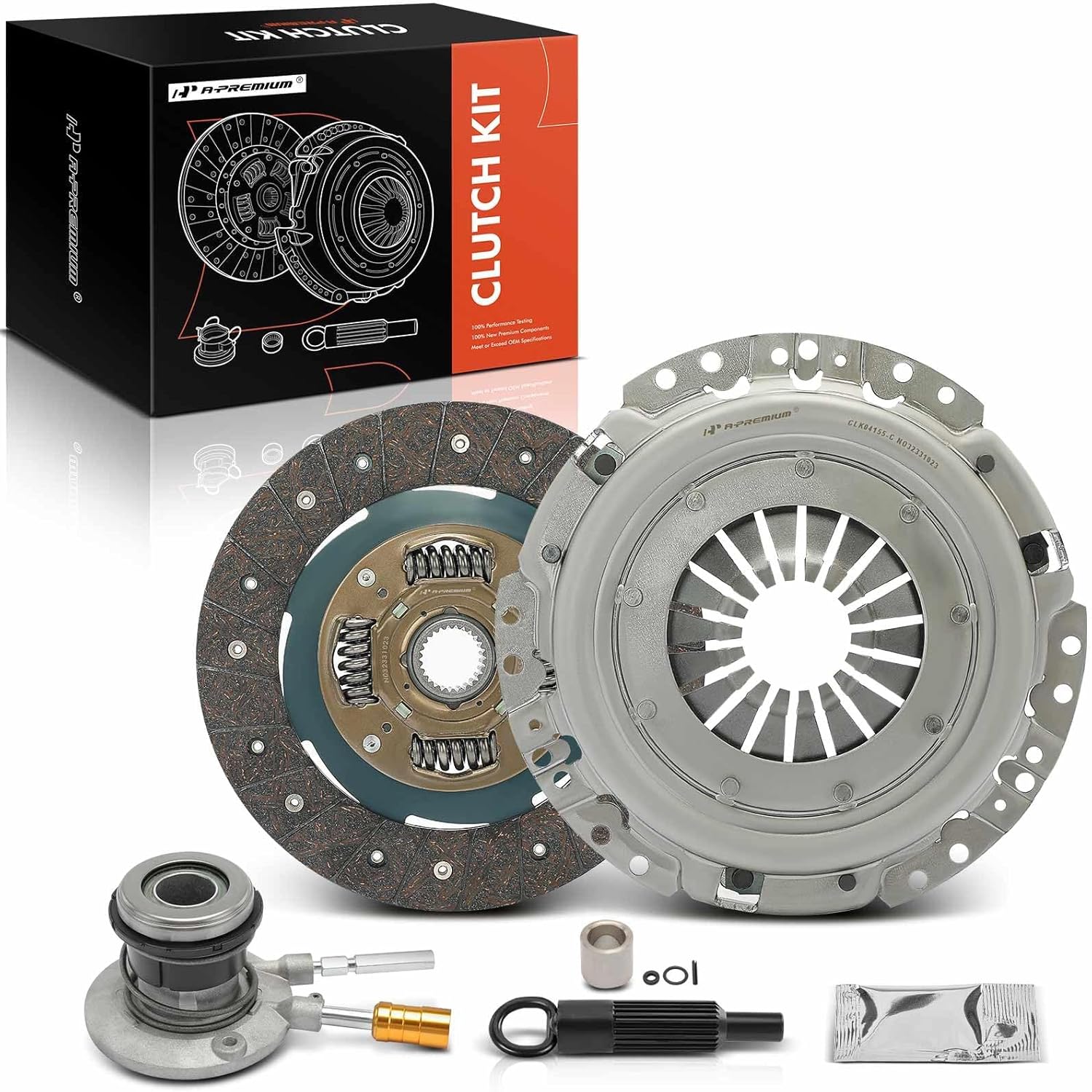 A-Premium Chevrolet S10 Clutch Kit with Clutch Slave Cylinder Compatible with Chevrolet S10 1996-2003 2.2L & GMC Sonoma 1996-2003 2.2L & Isuzu Hombre 1996-2000 2.2L, Replace# 624280677