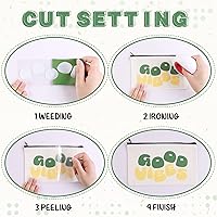 Vista 4 de Tintnut Rollo de vinilo de transferencia de calor, 10 pulgadas x 6 pies, rollo de espuma de transferencia térmica de color verde bosque 3D mediano