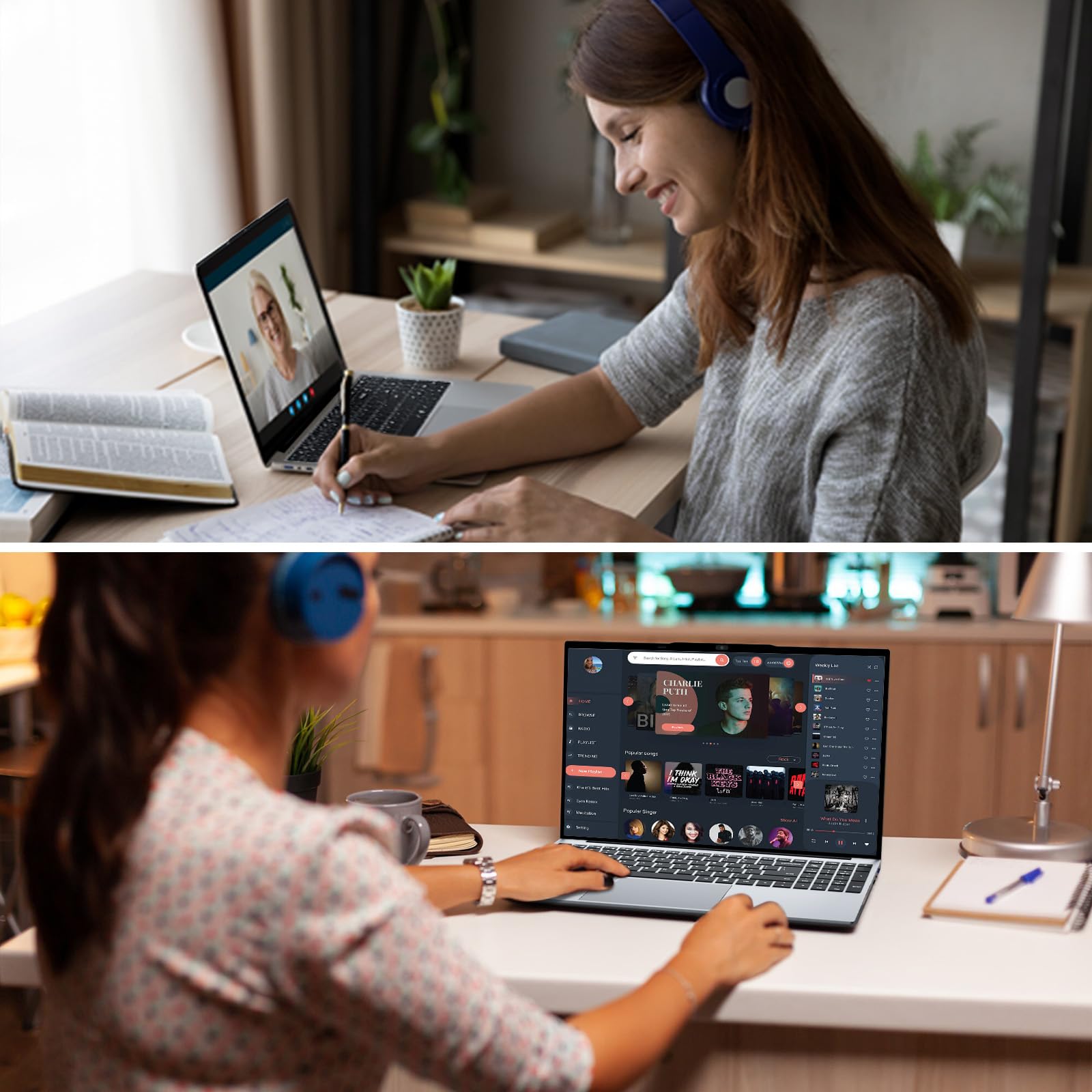 Ordenador Portátil 15,6 Pulgadas con Office 365, 16GB RAM 1 TB SSD Celeron N95, PC Portátil 1920 * 1080 FHD WiFi5, Computadora Portátil con Touch ID y Teclado retroiluminado de tamaño Completo