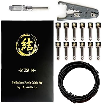 結　ソルダーレスパッチケーブル　合計24セット Amazon | 結 Musubi ソルダーレス SL両対応 プラグ 12個