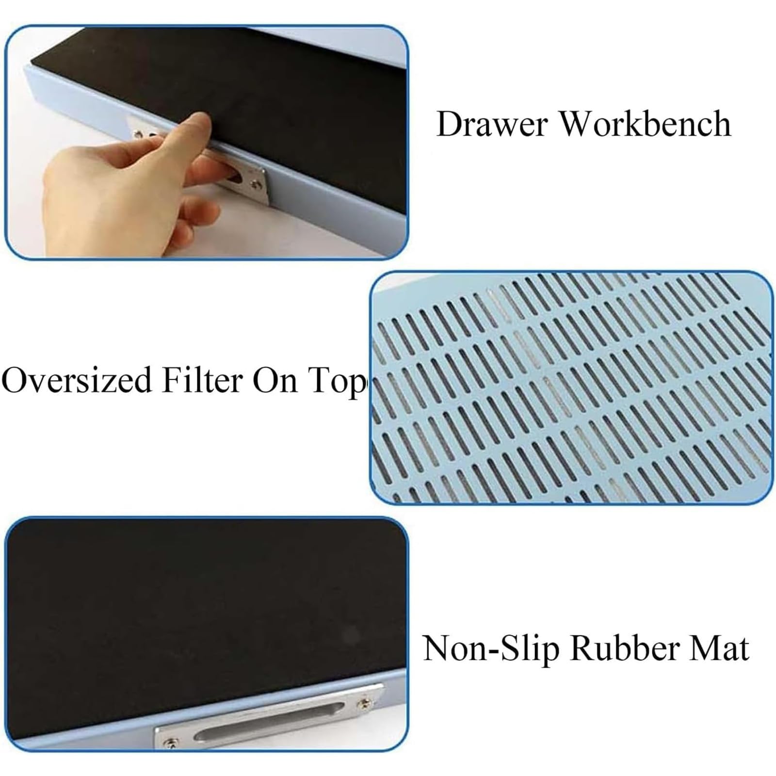 Cabina De Flujo Laminar Vertical, Mesa Trabajo con, Mini Sala Limpia, Portátil, para Reparación Pantallas LCD Teléfonos Móviles