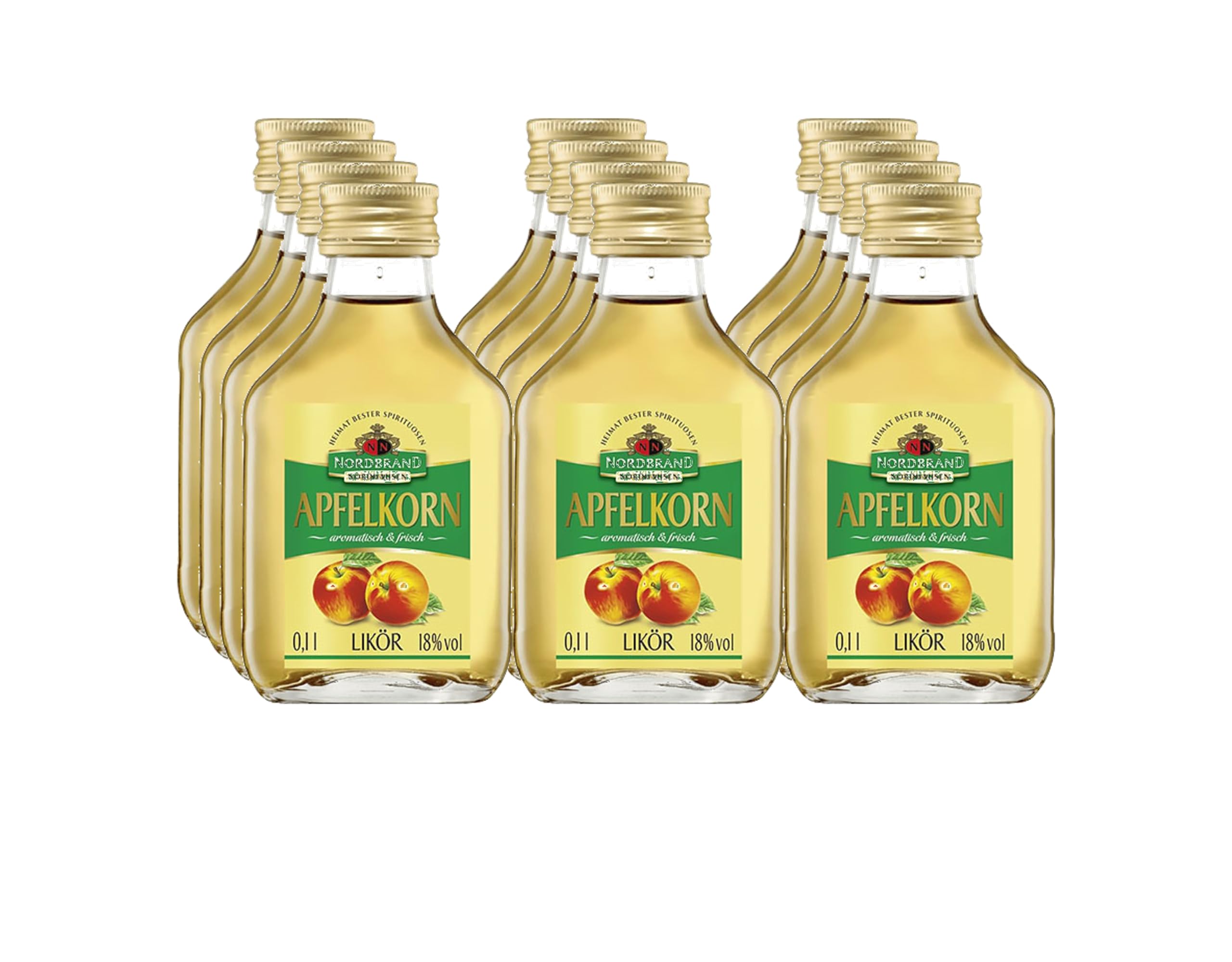 Nordbrand Nordhausen Apfelkorn mit 18% vol. Alkohol (12 x 0,1)
