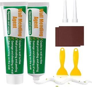 2 Pack Safemend Wall Mending Agent Repair Cream Drywall Patch,Drywall Repair Kit - Quick & Easy Solution to Fill The Holes and Crack in Your Wall Surface Crack Sealer for Wall,Wood & Plaster (2X100g)