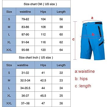 ARSUXEO　MTBショーツ　XLサイズ Amazon.com: ARSUXEO Mens Bike Shorts,Cycling Shorts,Mountain