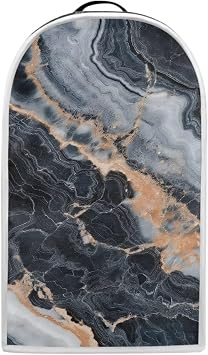 ZDCUSTOM Black Marble Blender Cover Anti-scratch Blender Covers Modern Kitchen Dust Cover Air Fryer Covers Dust Protector Anti Splash Fingerprint Food Stain