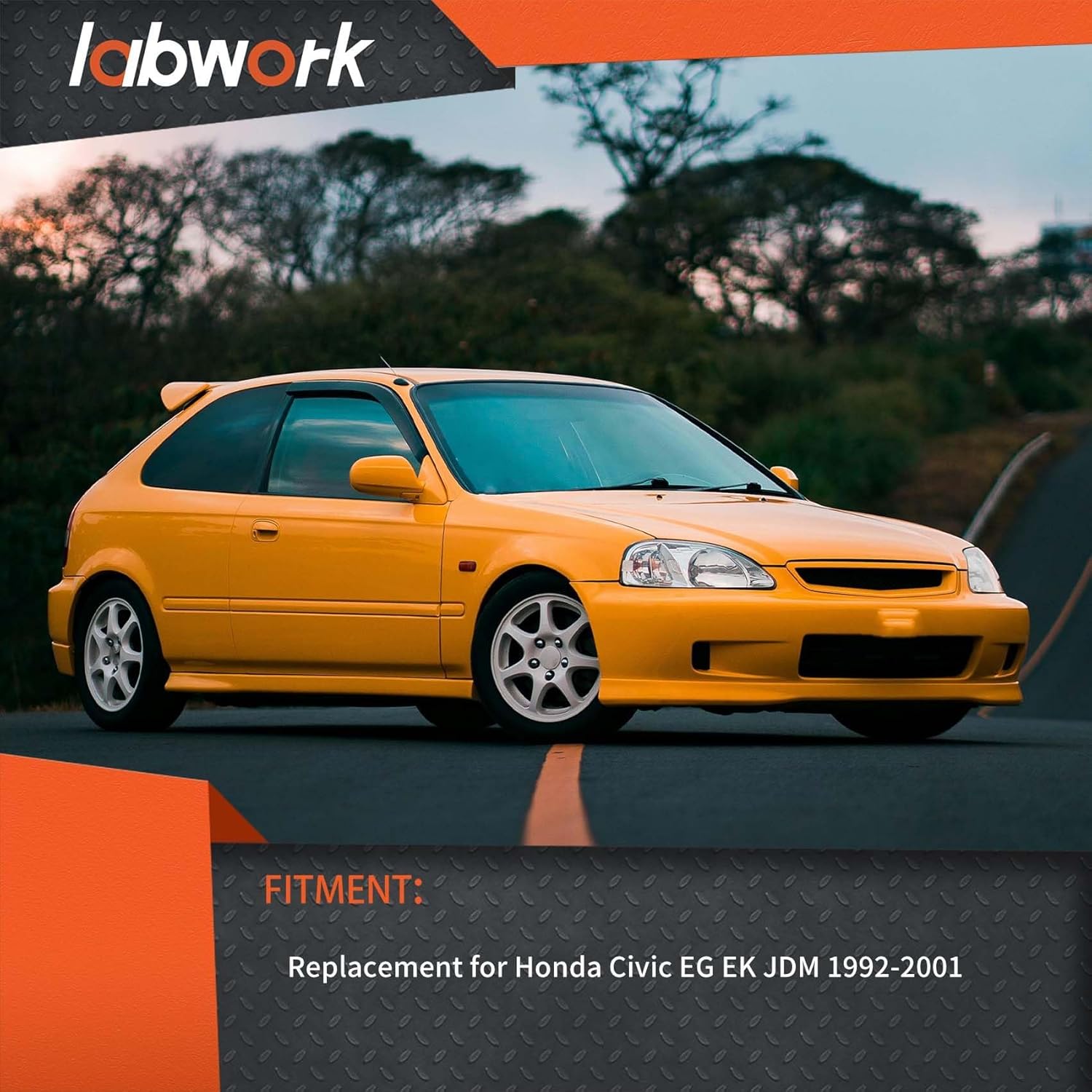 labwork Motor Torque Mount Kit B-Series/D-Series Fit for 1992-2001 Honda Civic EG EK JDM