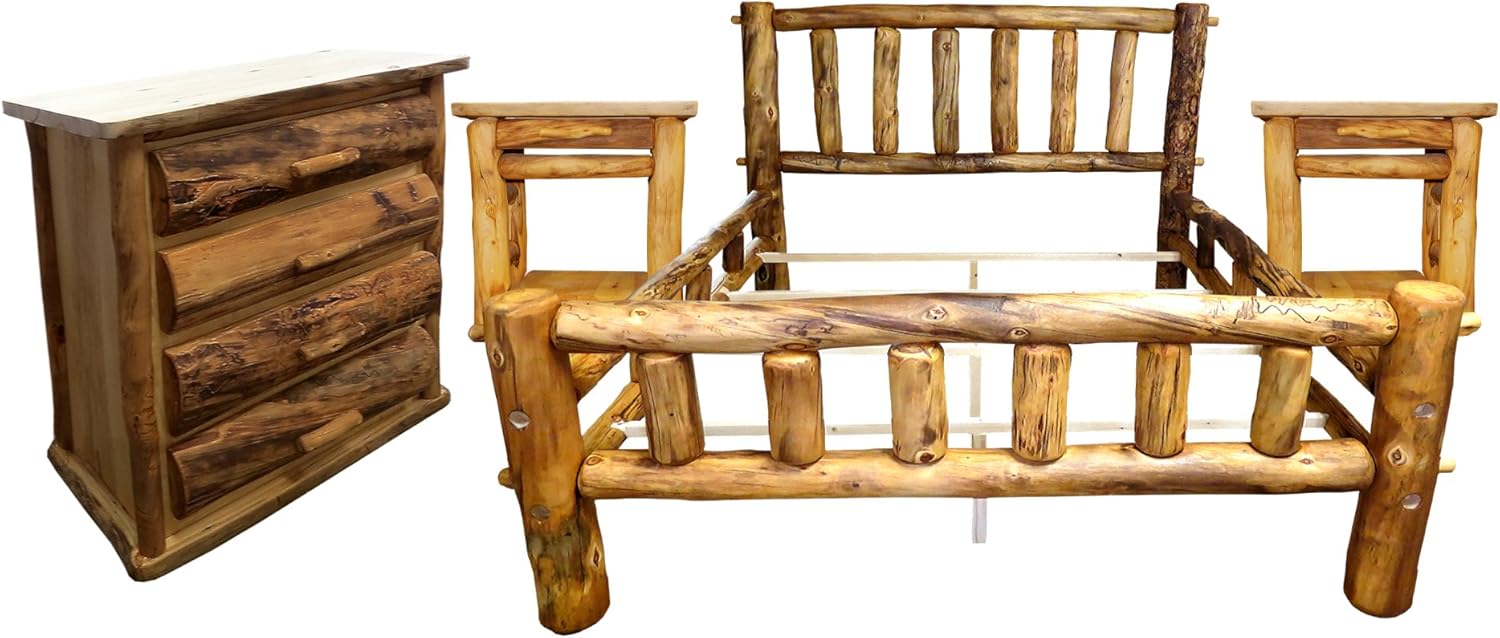 Mountain Woods Furniture Aspen Heirloom Plateau Bedroom Set