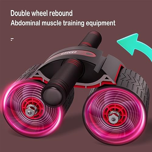 Miniatura 2 de Rodillo de rueda AB con asistencia de rebote automático y resortes de resistencia, equipo perfecto para gimnasio en casa para hombres y mujeres,