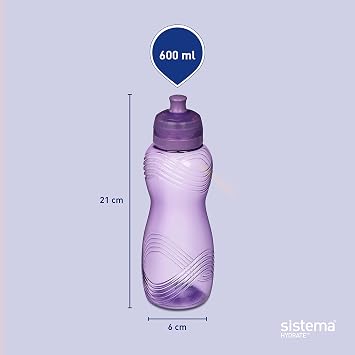 Sistema 600 Wave Bottle, 600ml