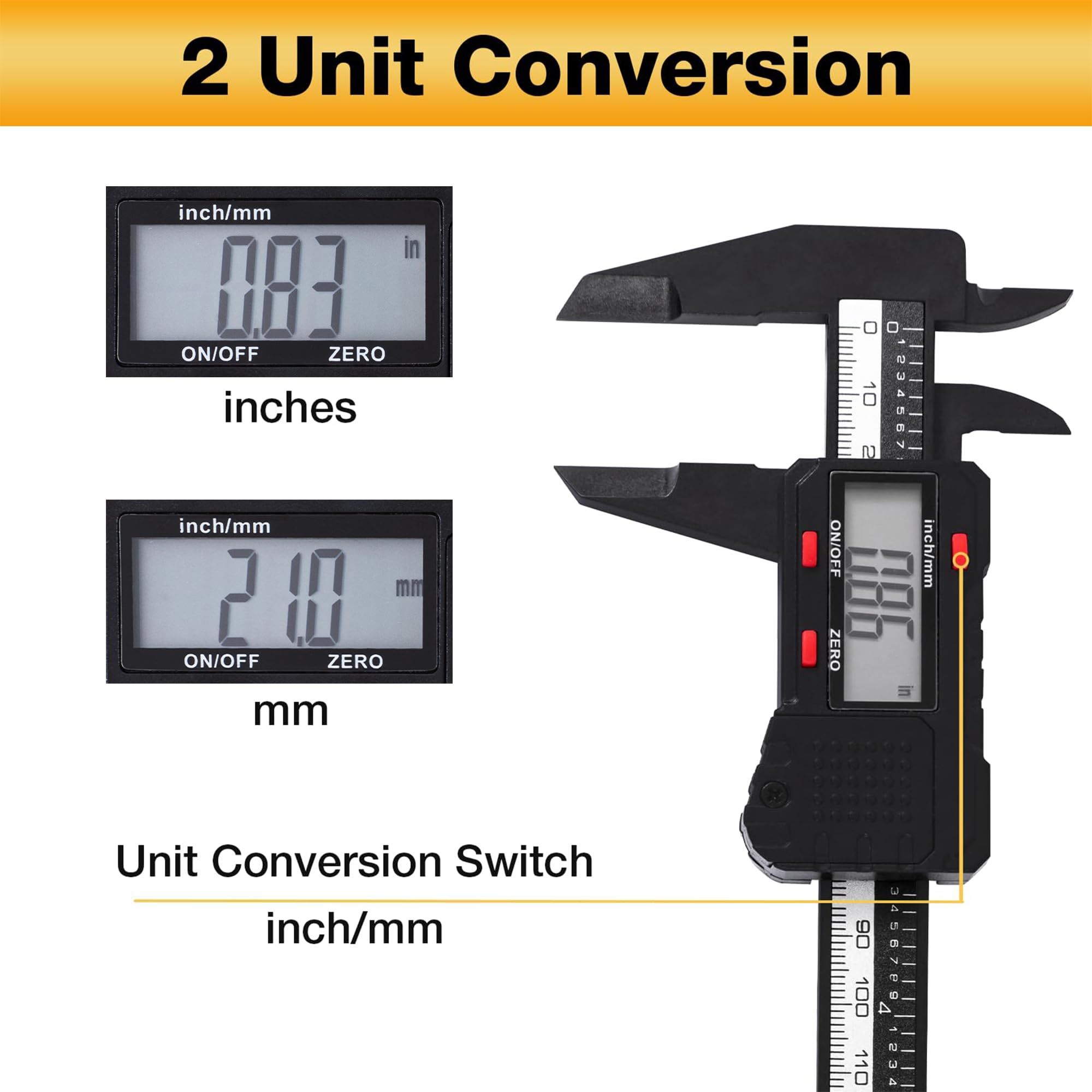 Digital Calipers - 6 Inch Precision Measurement -3