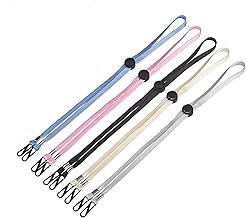 Best + 5pcs color mask rope bands used on the back of the head or neck, have clip and adjustable stop machine, extend the mask band and relieve the pain of children, high-grade adult mask holder