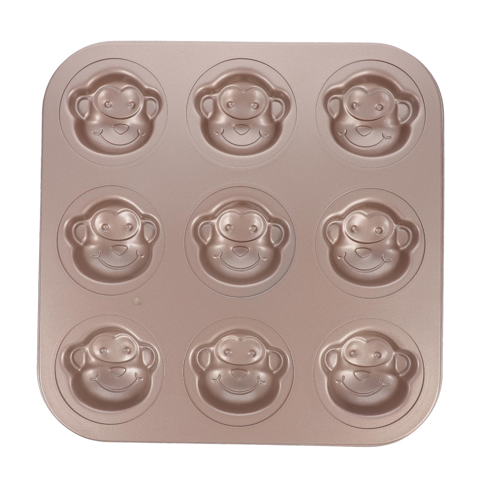 Molde Forma de Mono para Hornear Antiadherente de Acero al Carbono y Resistente a Altas Temperaturas, Adecuado para Hacer Pasteles y Postres en Casa