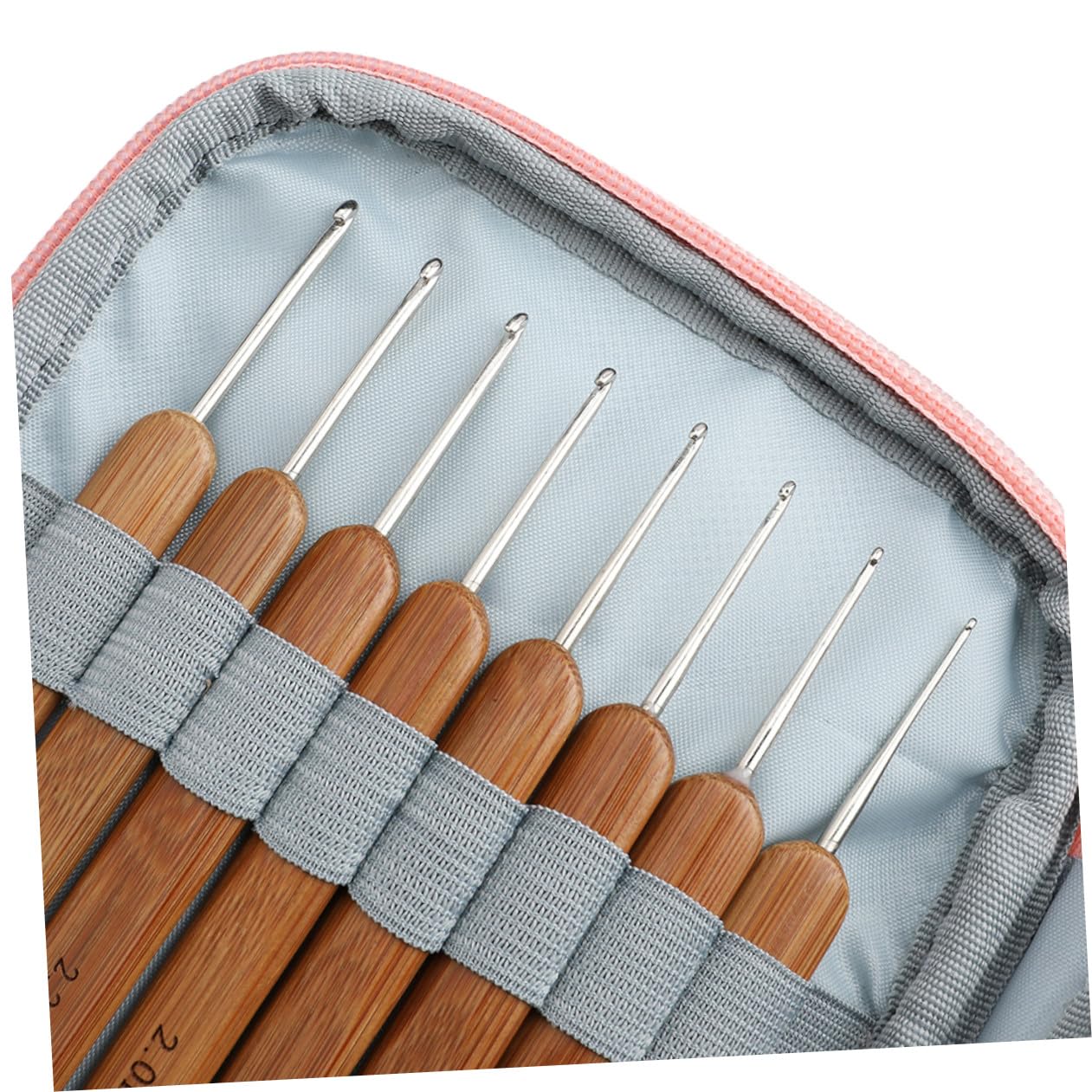 SEWACC Häkelnadelset 1 Satz Edelstahl Selbstgemacht Strickset für Anfänger | Aufbewahrungstasche, Glatte Kanten, Praktischer Griff, Geeignet für Häkelprojekte und Strickstich