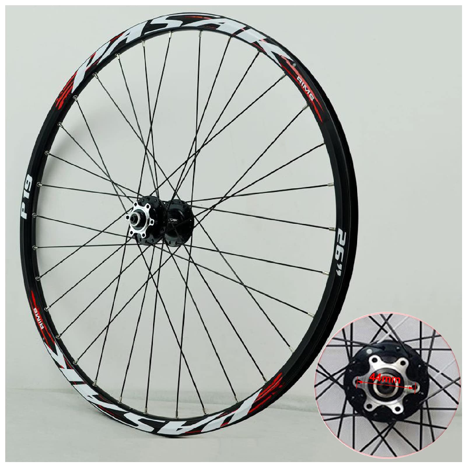 Zestaw kół MTB 26 cali 27,5 29ER stop aluminium hamulce tarczowe koła górskie 32 szprychy do 7/8/9/10/11 biegów (kolor: czerwony, rozmiar 29 cali)