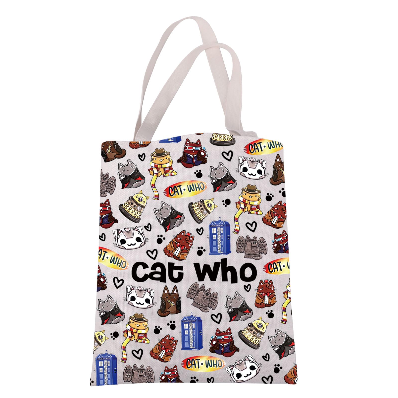 Sac en toile Dr Who avec anses renforcées et impression graphique durable - 7