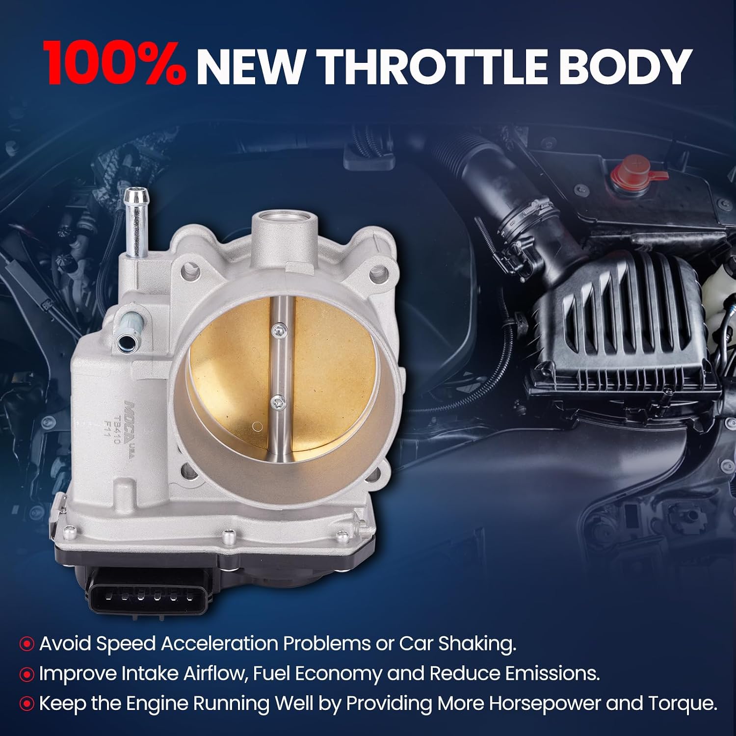 MOCA Throttle Body Compatible with 18-24 for Toyota Camry 3.5L, 16-22 for Lexus RX350 3.5L, 17-20 for Toyota Sienna 3.5L, 16-22 for Lexus RX450h 3.5L